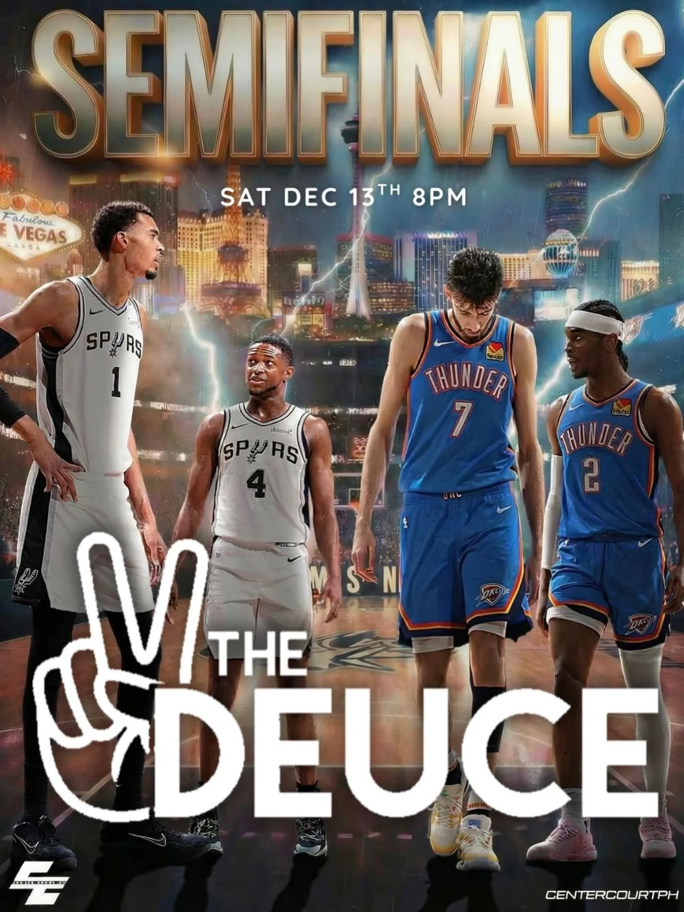 SPURS NIGHT IS HERE. 🏀🔥

⚡️ SPURS vs THUNDER ⚡️
🕗 8PM Tip-Off
📍 THE DEUCE

Big screens, strong drinks, and electric game-night energy.
Pull up with your crew, grab a drink, and catch every play from tip to final buzzer.

Silver &amp; black vibes 