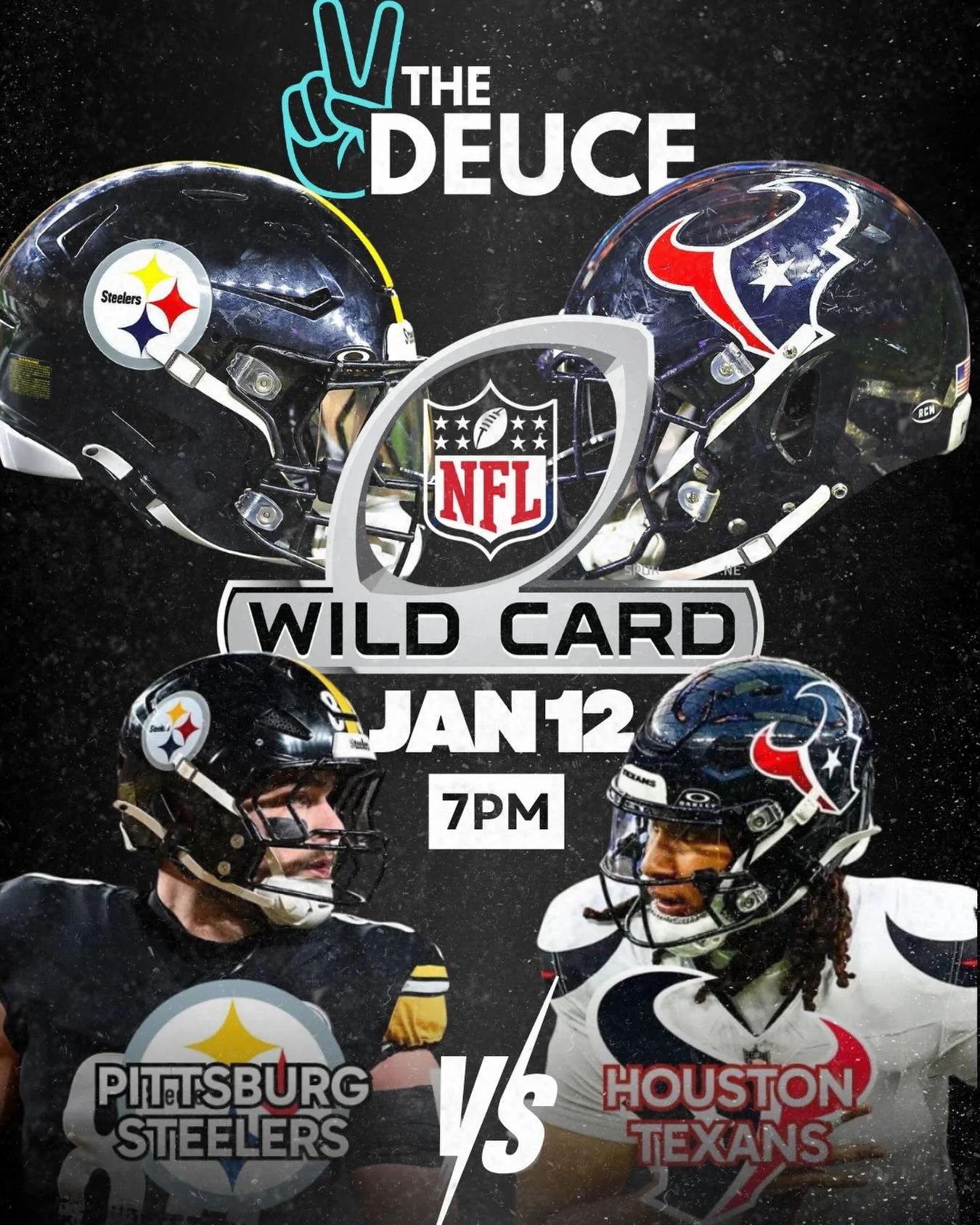 🏈🔥 NFL WILD CARD SHOWDOWN 🔥🏈
Catch all the playoff action TONIGHT at The Deuce!

Pittsburgh Steelers vs Houston Texans
📅 Jan 12
⏰ 7PM

Cold drinks, big screens, and playoff vibes all night 🍻
Pull up early and settle in!

#TheDeuceSA #NFLPlayoff