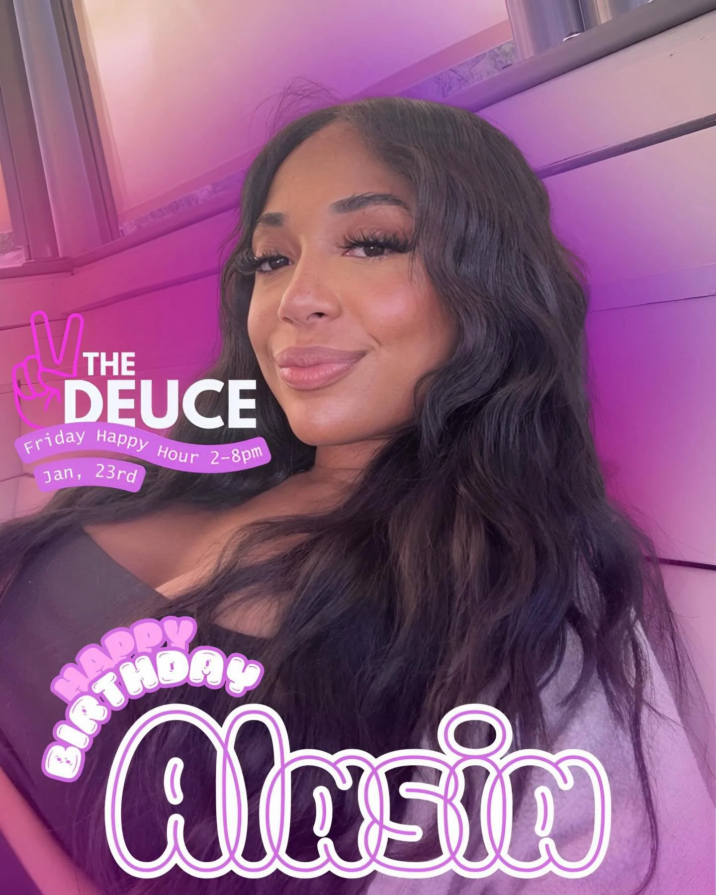 🎉🥂 It&rsquo;s Alasia&rsquo;s BIRTHDAY SHIFT 🥂🎉
This Friday at The Deuce we&rsquo;re celebrating the queen herself 💖
Come show her some love, grab a drink, and kick off the weekend the right way.
Happy Hour 2&ndash;8PM &mdash; let&rsquo;s make it