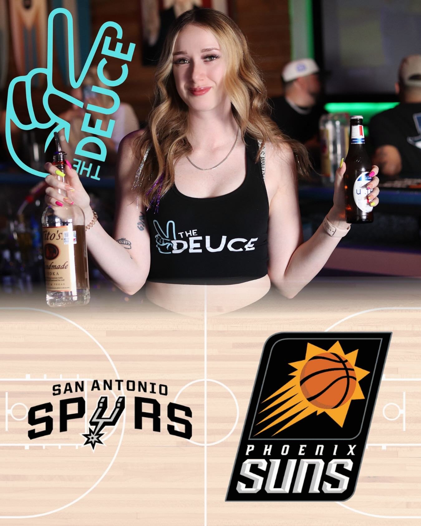 Shelby&rsquo;s got you covered tonight at The Deuce ✌🏼🔥

Spurs tip off at 7PM vs the Suns 🏀
Cold drinks, good vibes, and the best seat in the house to catch the game.

Come through 🍻

#TheDeuceSA #SpursWatchParty #GameNightVibes