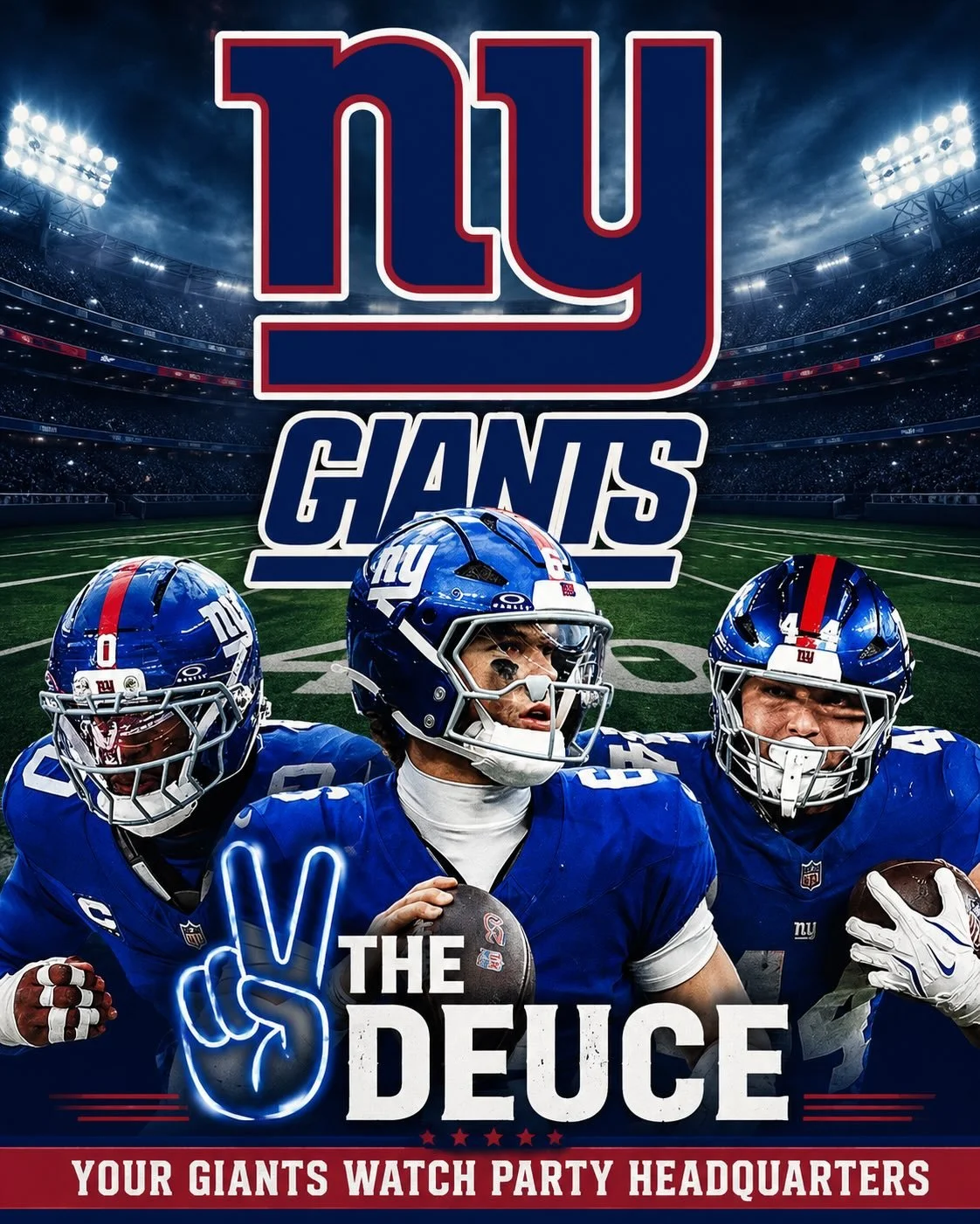 🏈 Who&rsquo;s ready for football season?!

Join us at The Deuce✌🏼 for every Giants game this season. We&rsquo;ll be opening early on game days so you never miss a kickoff.

Big screens, cold drinks, great food, and all the game day energy you need.