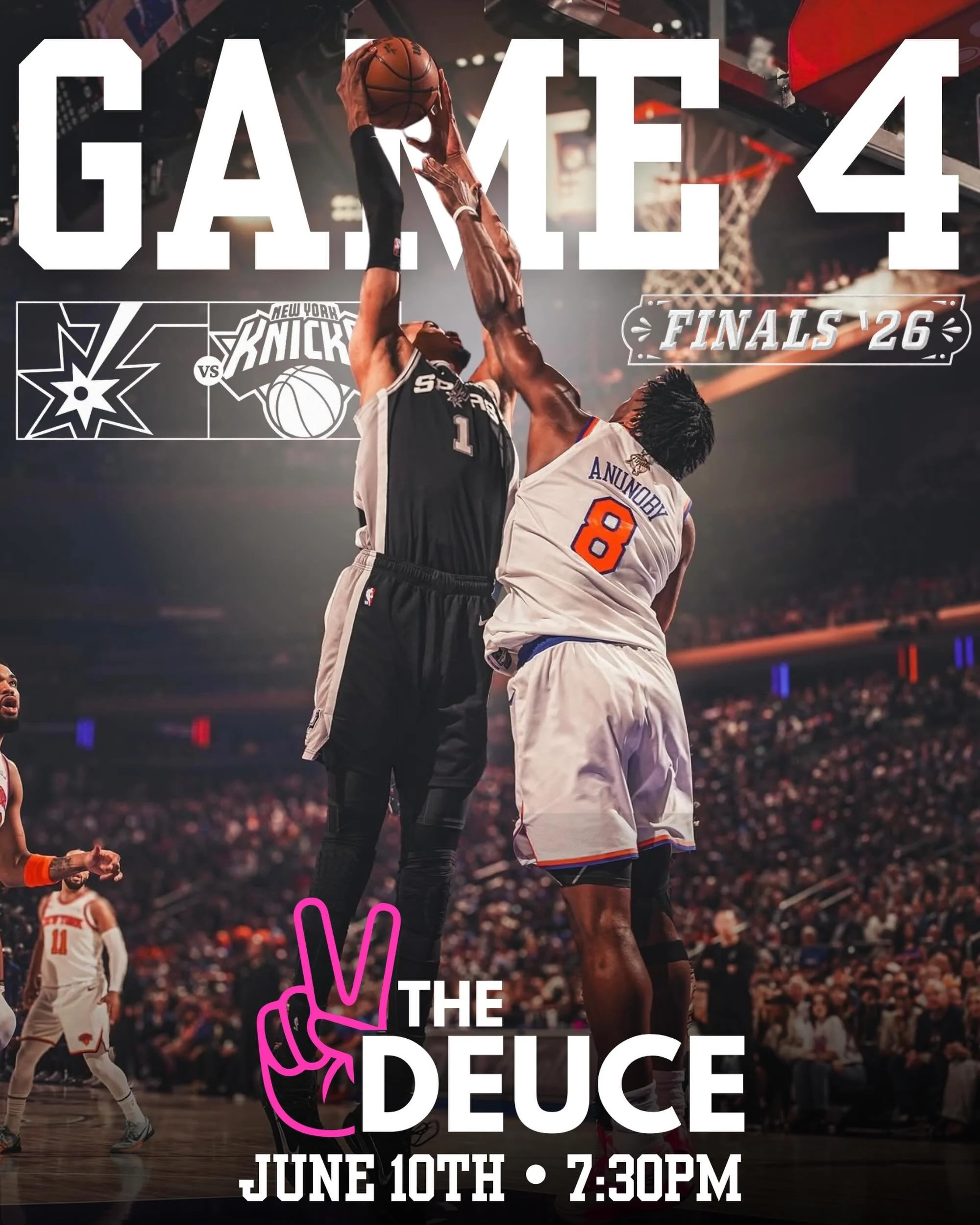 🏀 GAME 4 TONIGHT AT THE DEUCE! 🏀

The Finals continue tonight and there&rsquo;s no better place to catch the action than your favorite patio bar.

🍺 Ice-cold drinks
🌮 Great game-day vibes
📺 Every play on the big screens
⏰ Tip-off at 7:30 PM

Gra