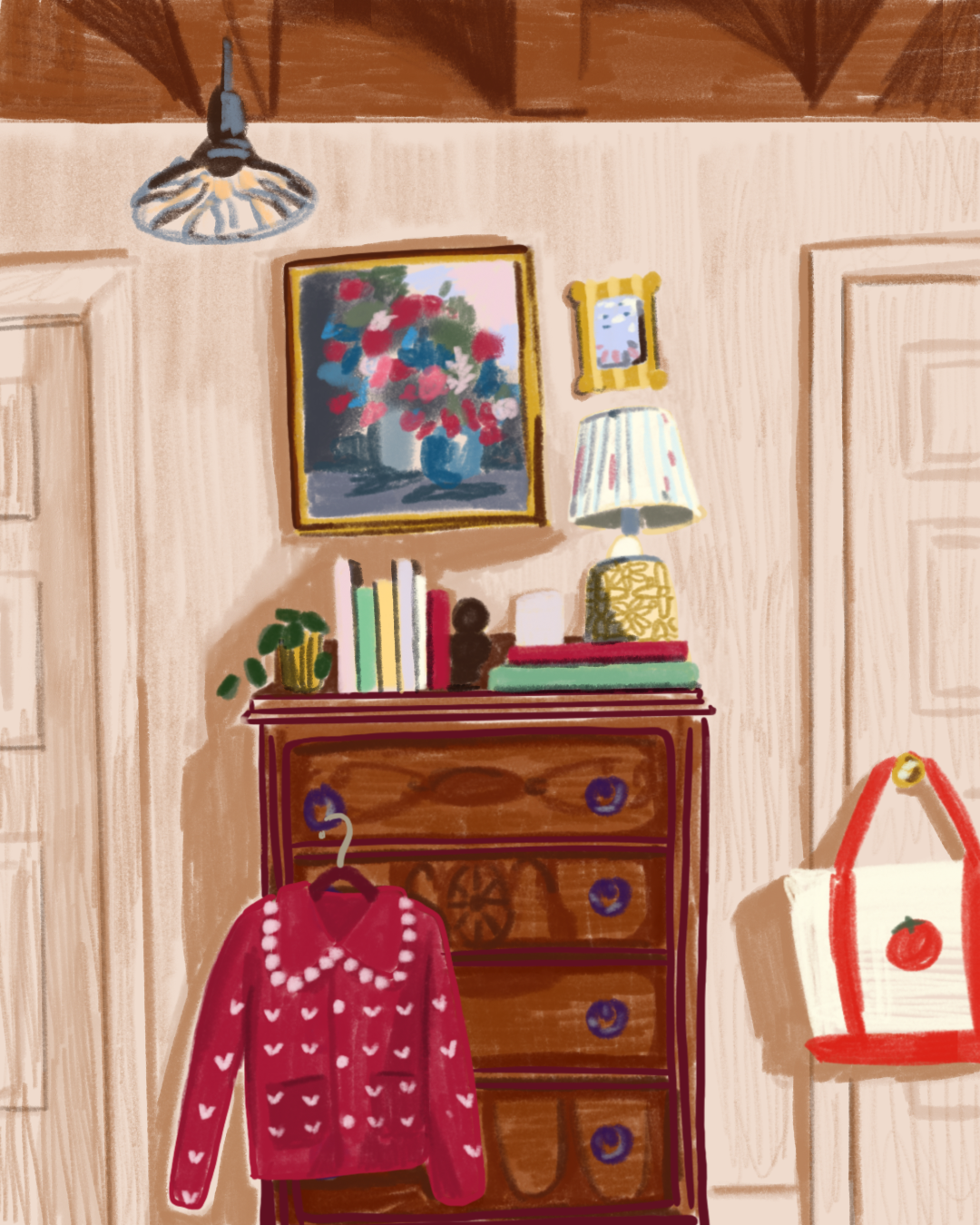 The Bedroom Dresser illustration by Jasmine Griffiths