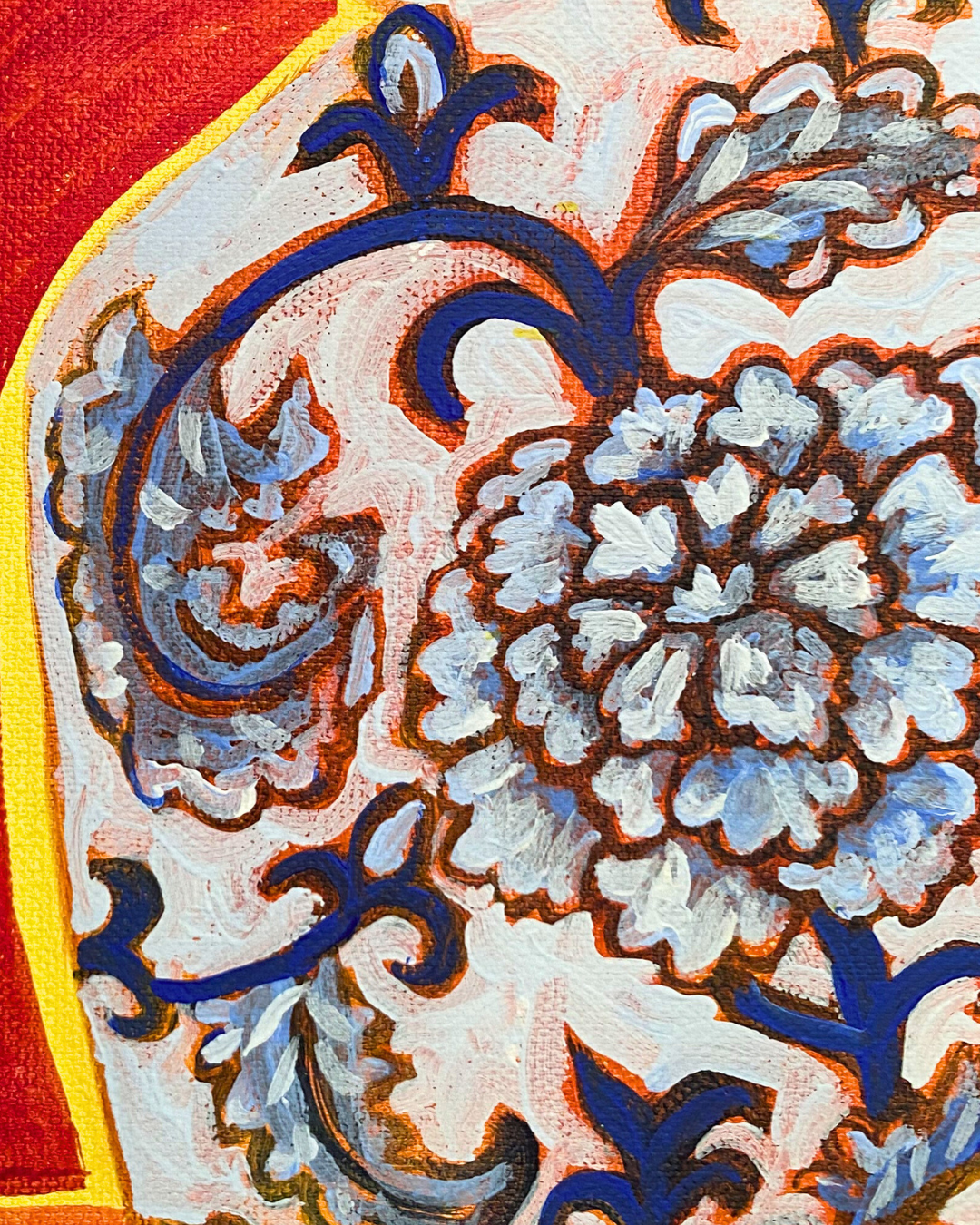 Joy after loss - original painting close up 2.png