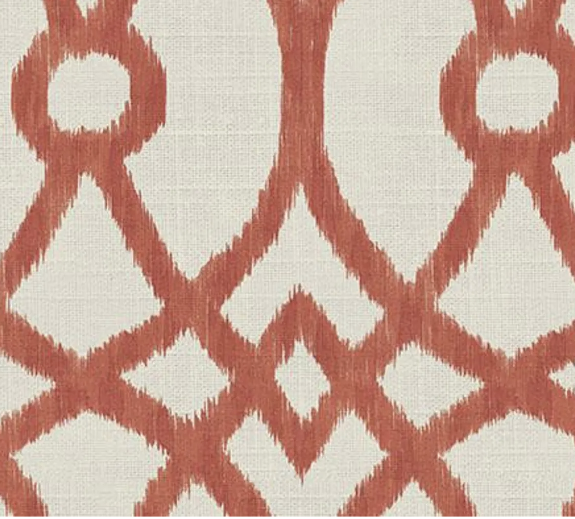 Coral/Red Trellis Fabric