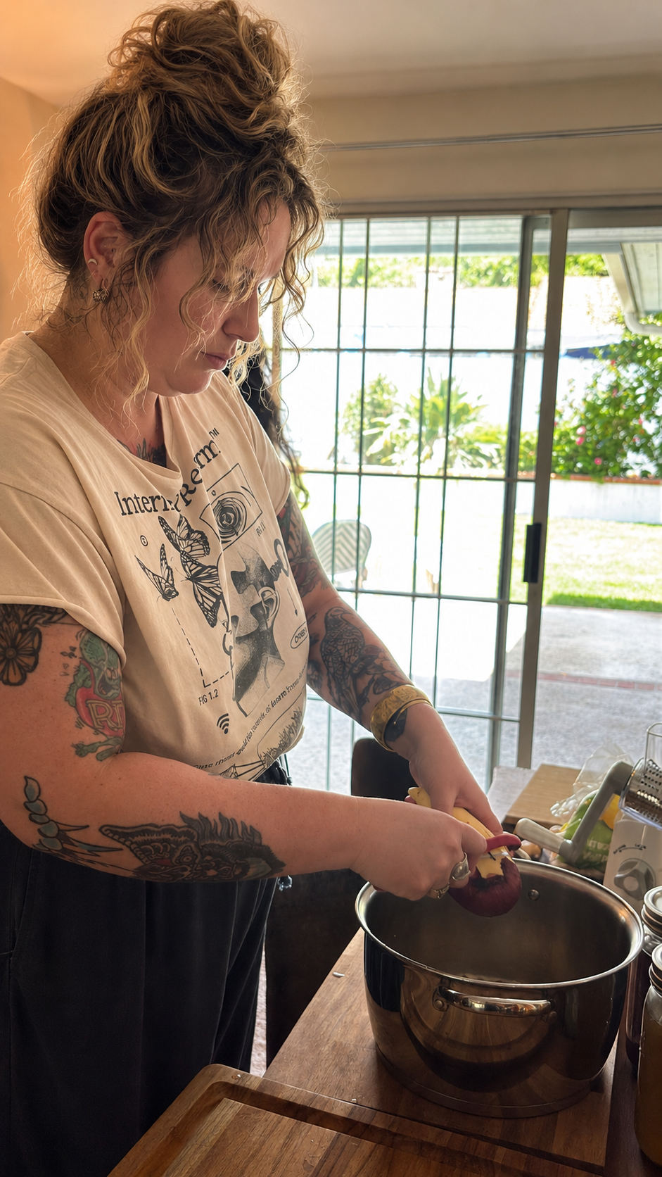 Postpartum meal prep. Cooking with love