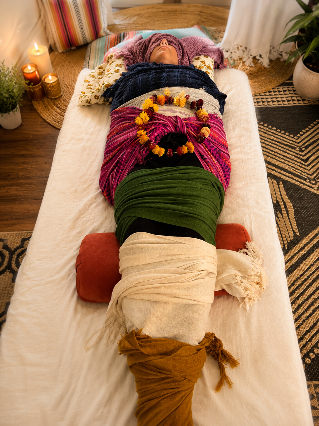 Closing of the Bones Ceremony Fully Wrapped in rabozos