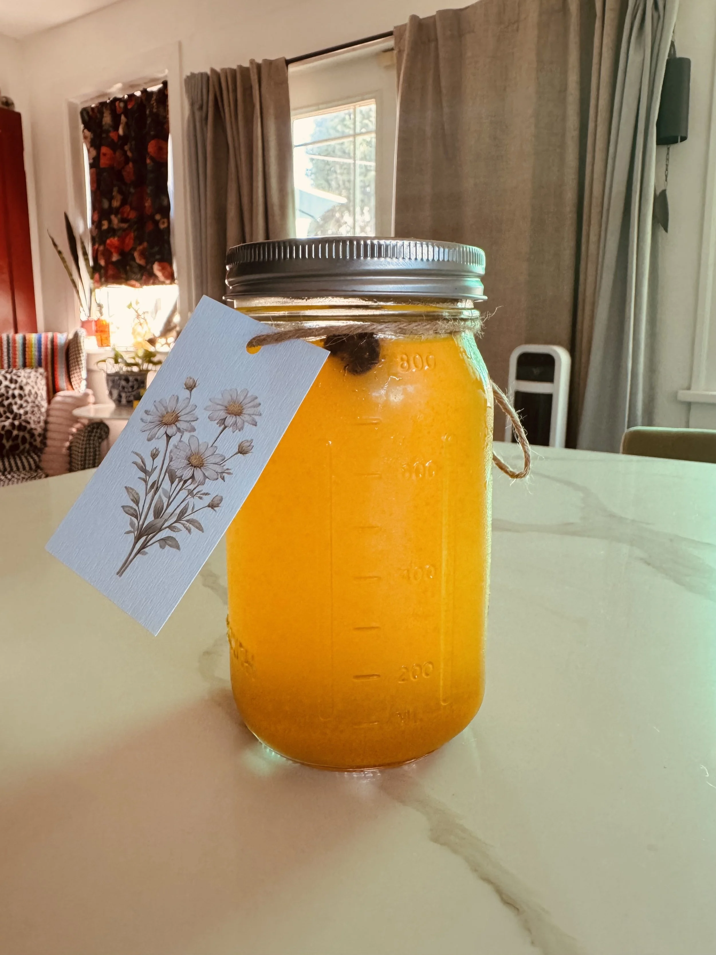 Turmeric ginger infusion tea
