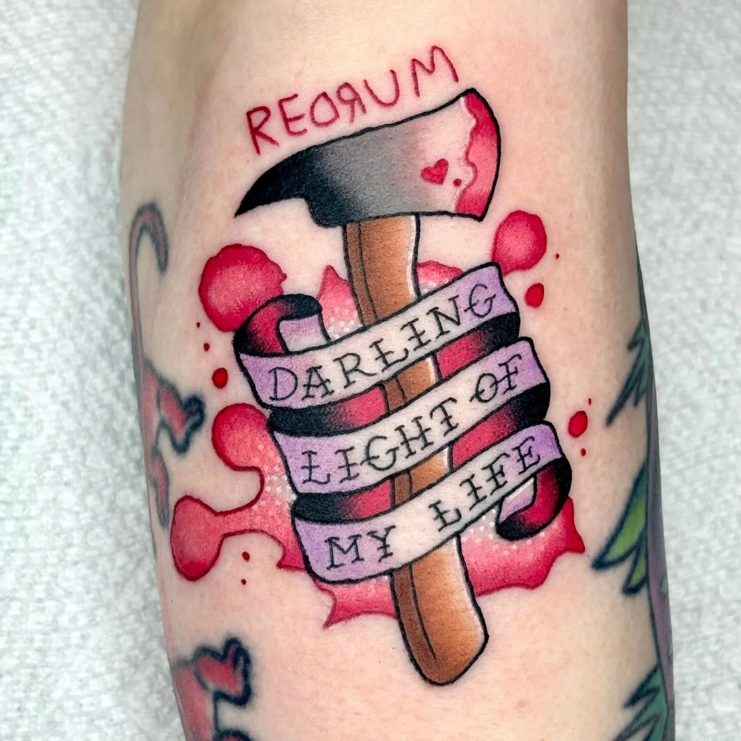 @olivia.zheta did this piece as a marching tattoo for a couple of shining fans! Liv is currently booking for April. You can send an inquiry from our website for booking.
www.thistleandoaktattoostudio.com