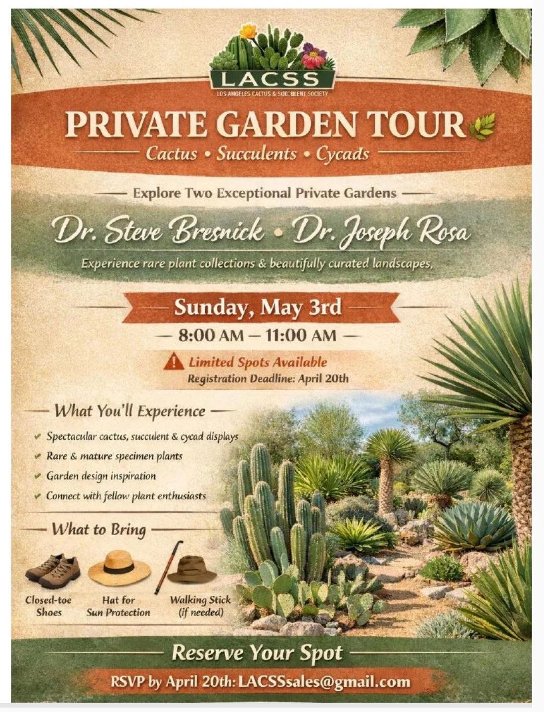 Private Garden Tour - Dr Steve Bresnick & Dr Joseph Rosa