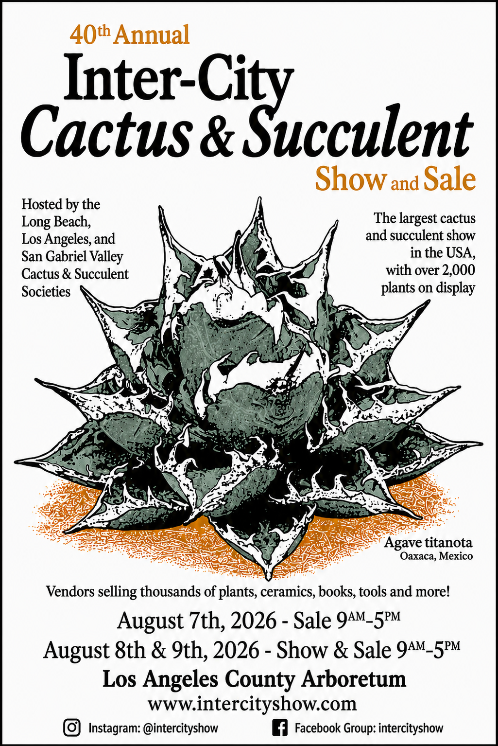 40th Annual Inter-City Cactus and Succulent Show and Sale