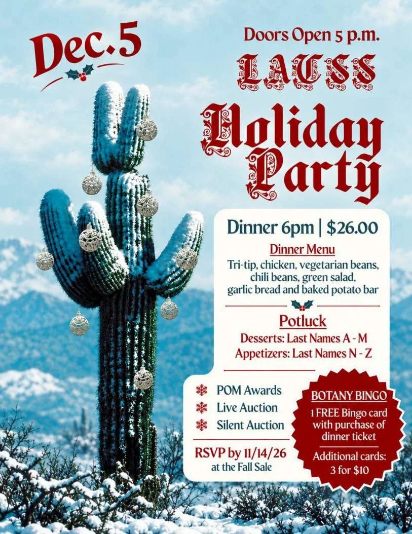 LACSS Holiday Party - December 5, 2026 Flyer