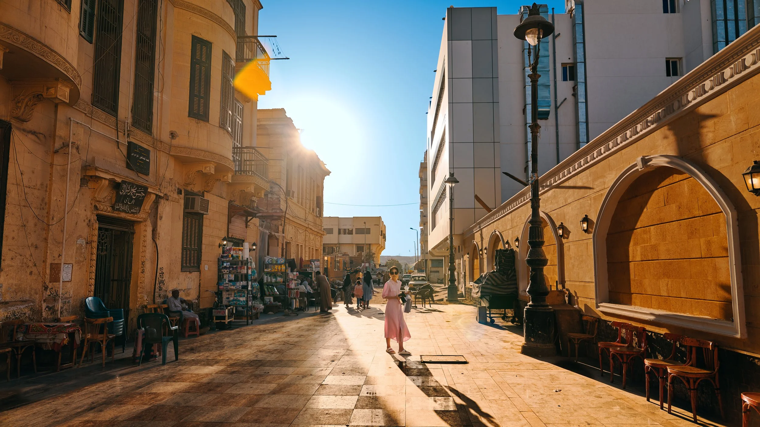 Vibrant Aswan Souk, alive with colorful stalls, aromatic spices, and the energy of local life.
