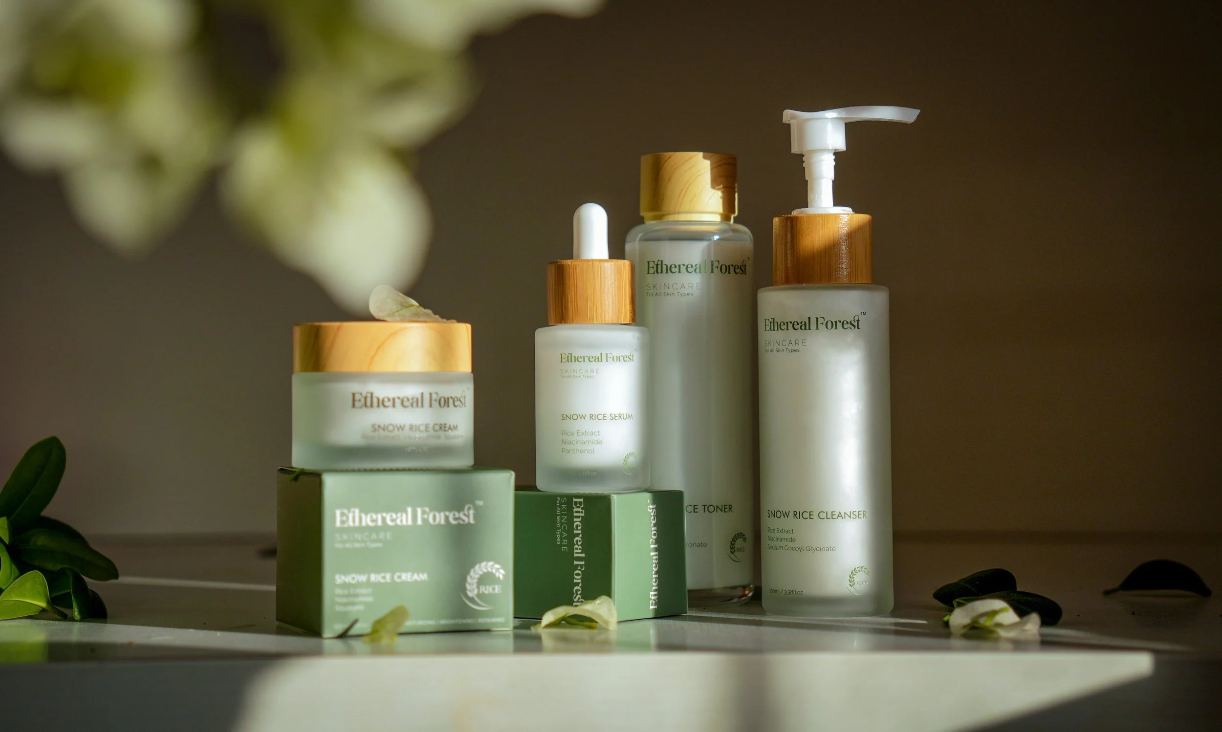 Ethereal Forest Snow Rice Skincare Set