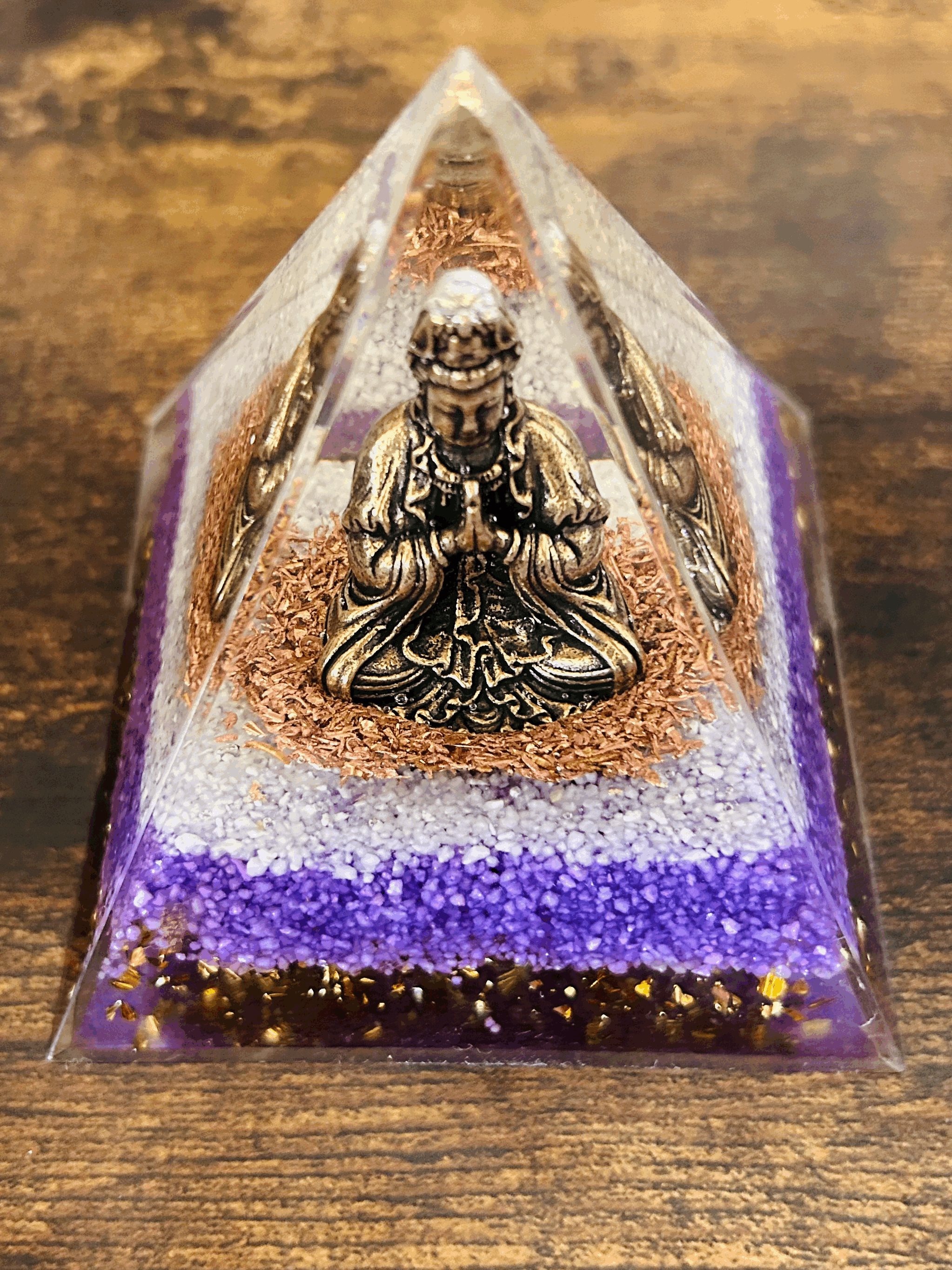 Buddha Orgonite Meditation Pyramid