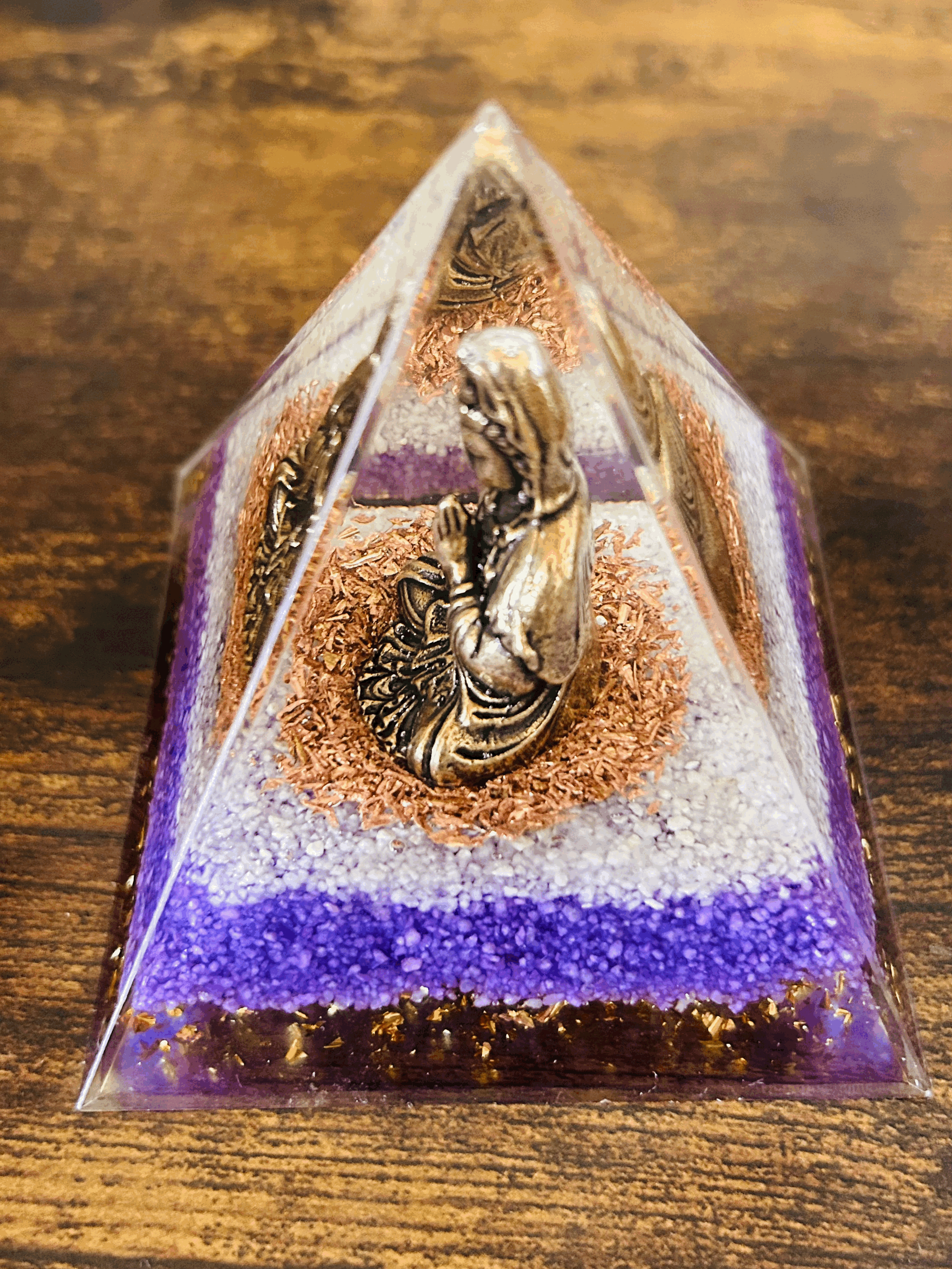 Buddha Orgonite Meditation Pyramid