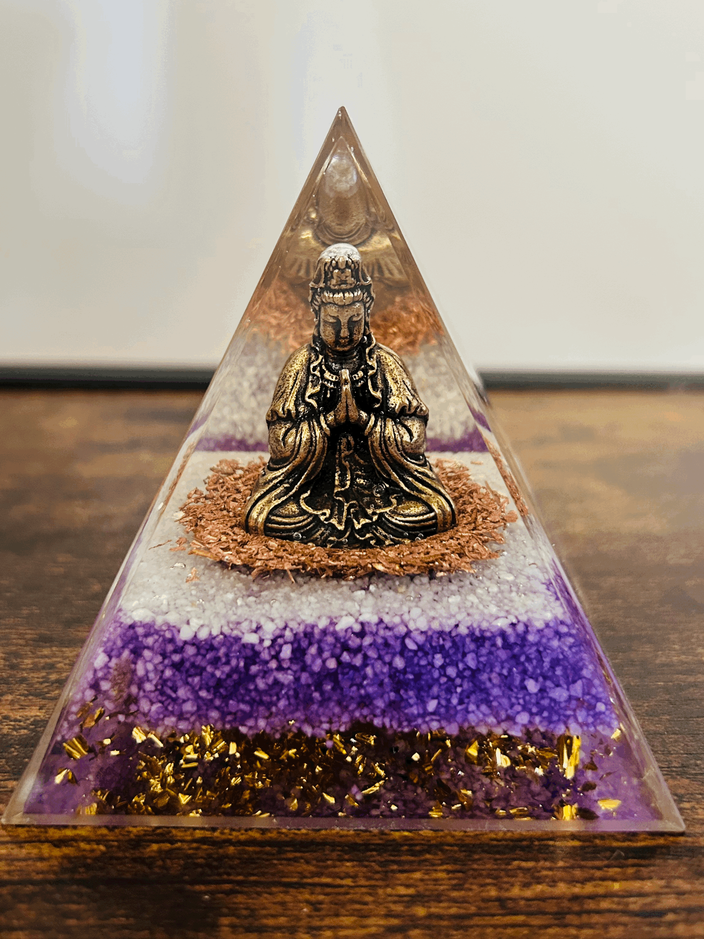Buddha Orgonite Meditation Pyramid