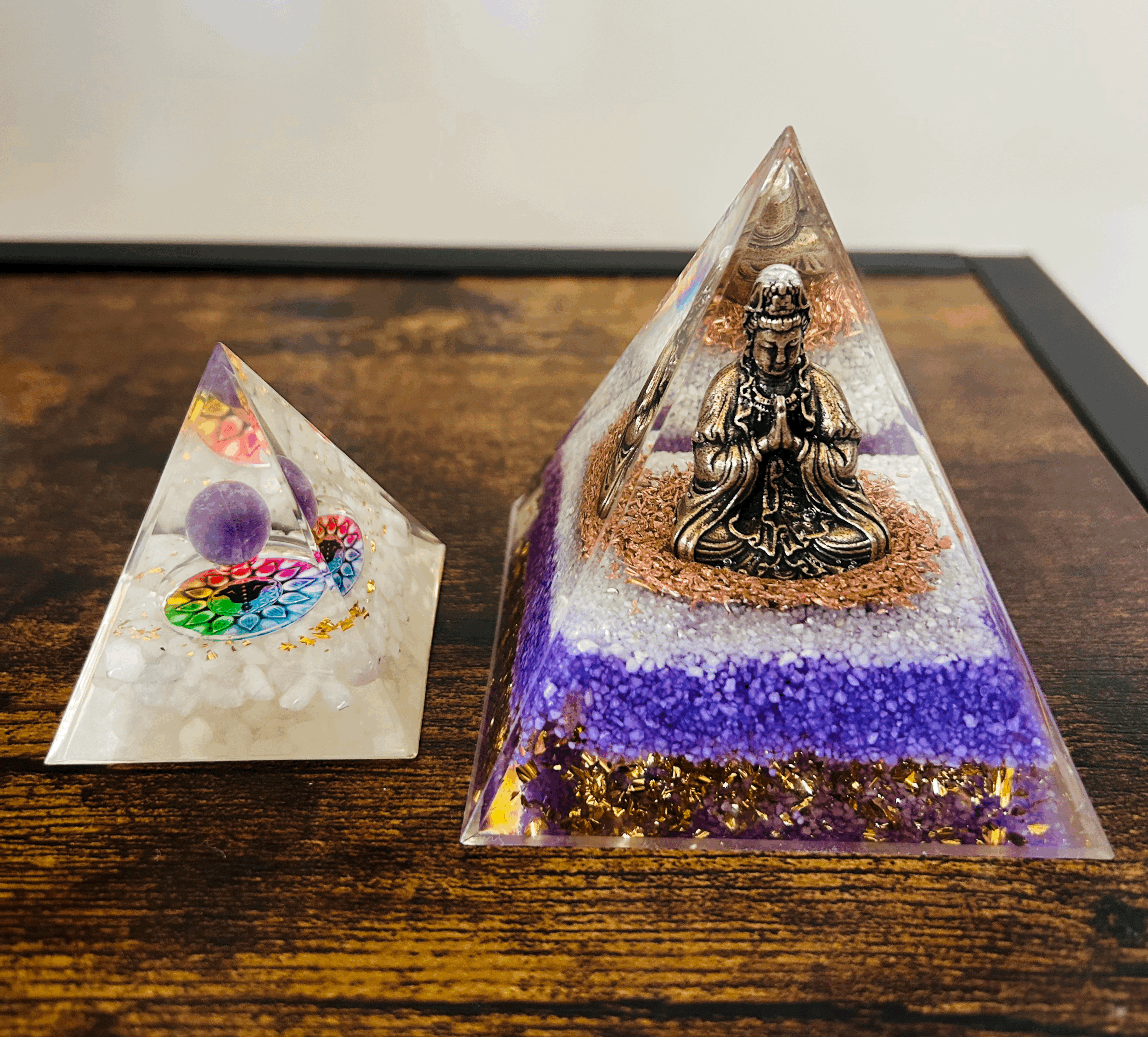 Buddha Orgonite Meditation Pyramid