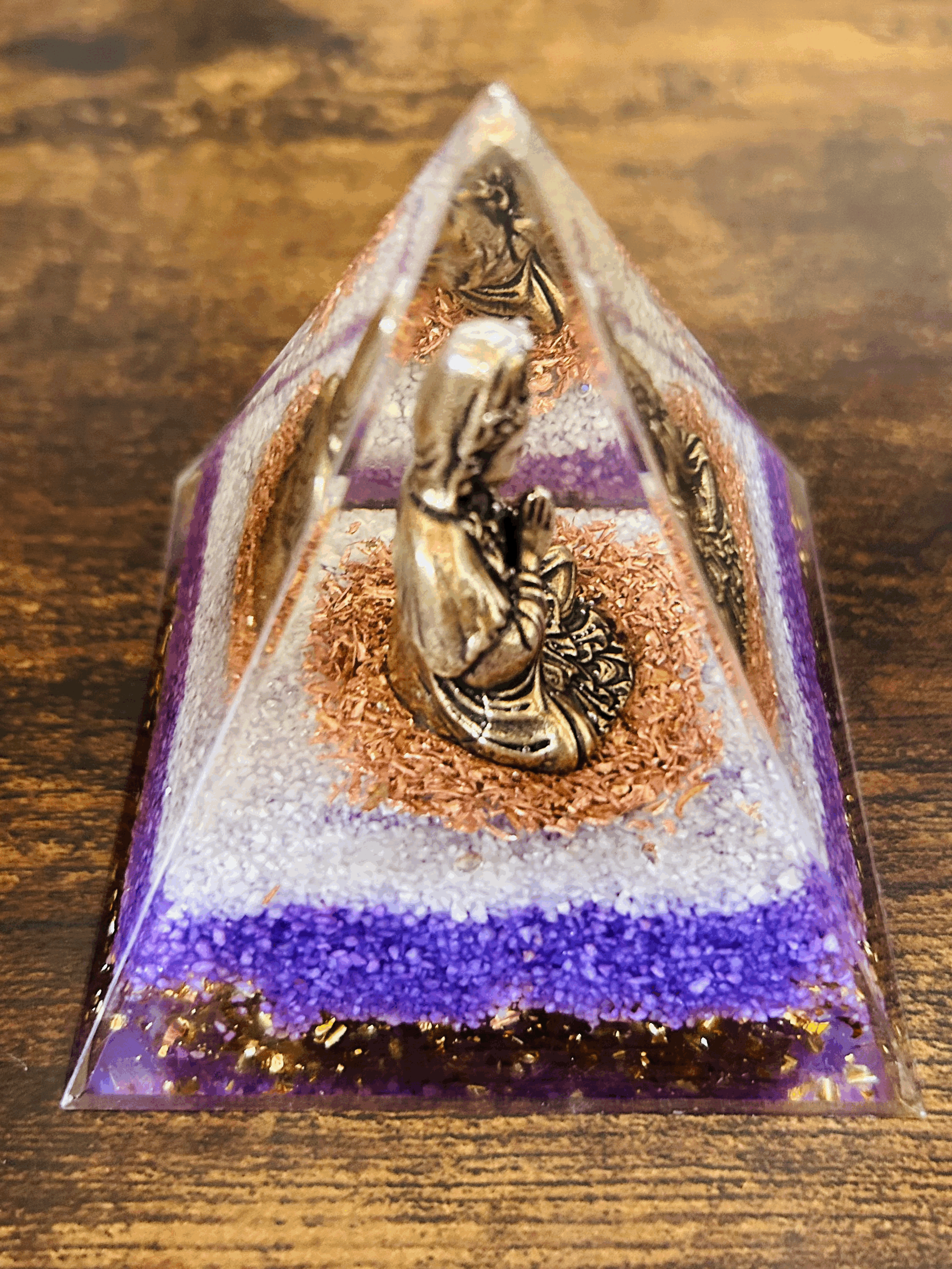 Buddha Orgonite Meditation Pyramid