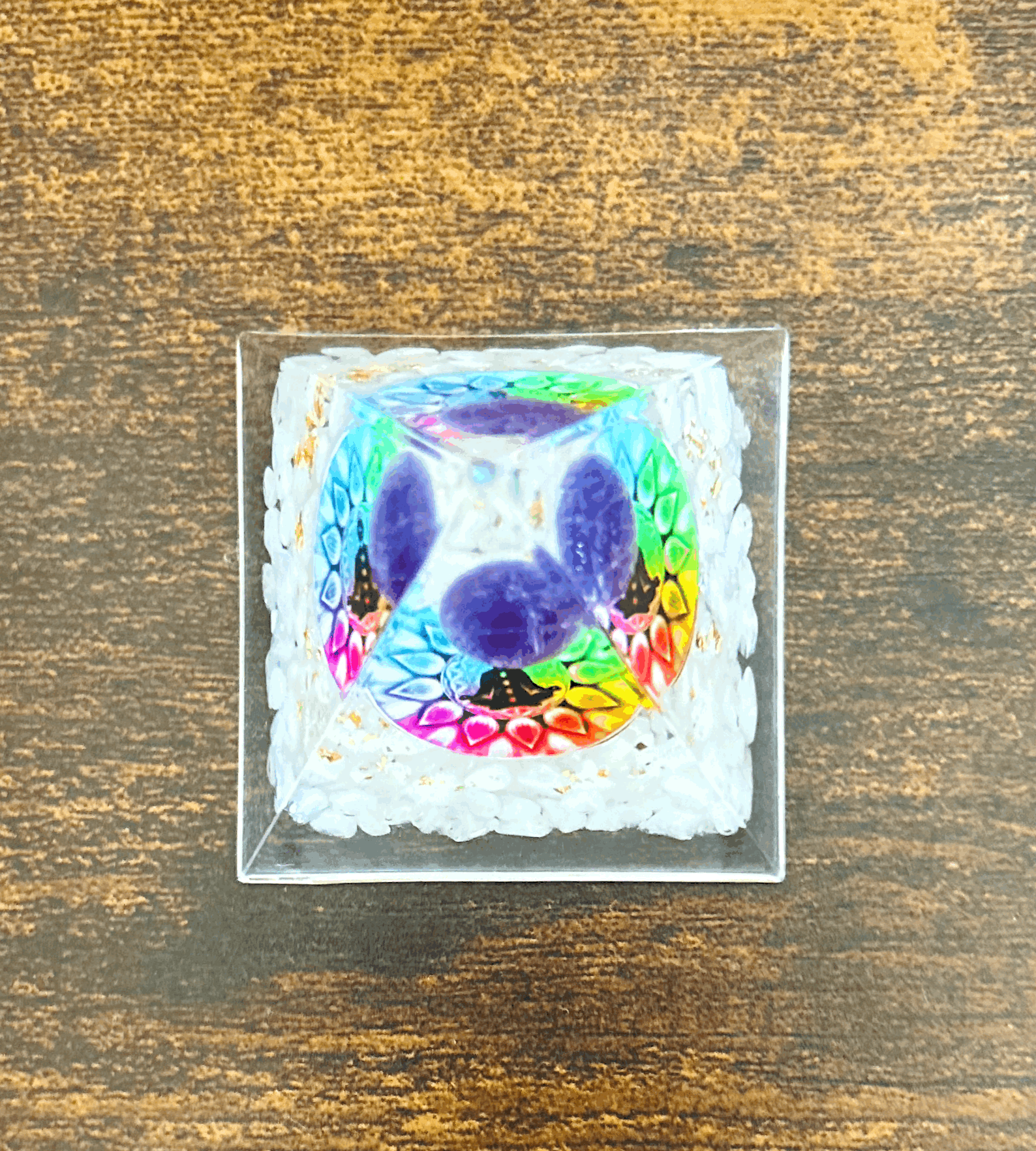 Chakra Balancing Orgonite Meditation Pyramid