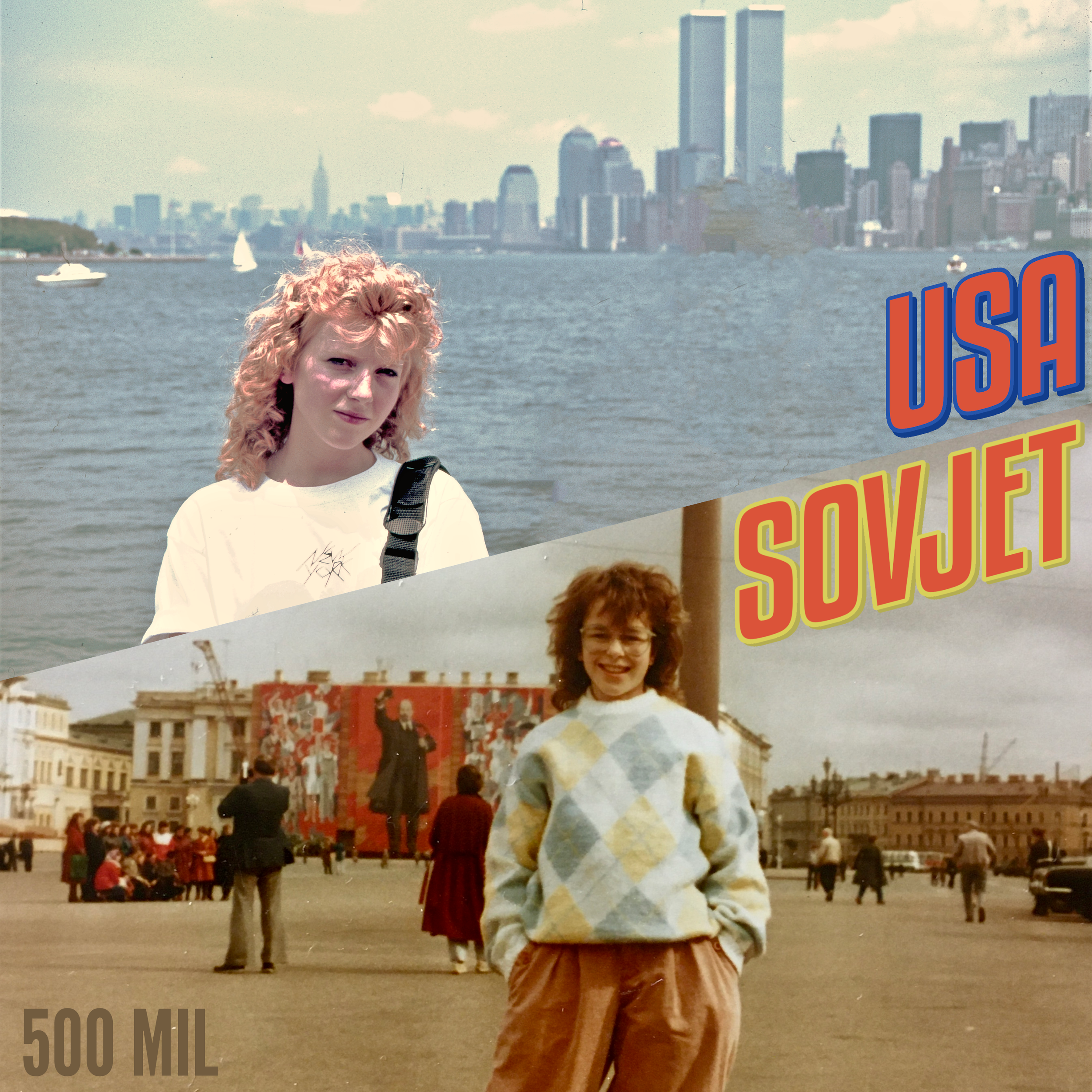 Bilden visar omslaget till EP:n USA-Sovjet. Här finns också en länk till Spotify.