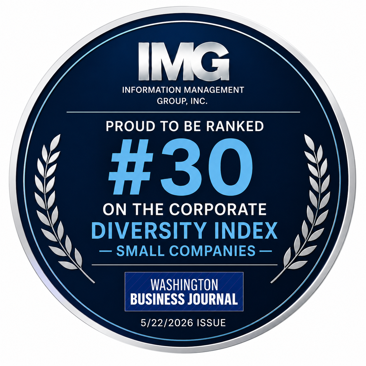 IMG Ranked #30 on the Corporate Diversity Index of Washington Business Journal