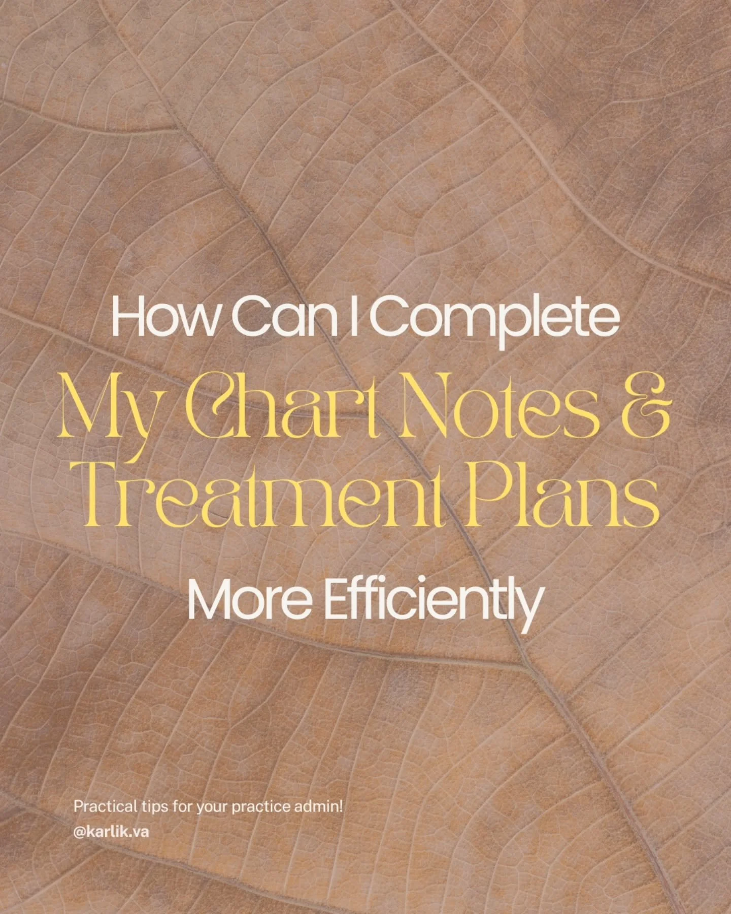 One of the most common reasons practitioners reach out to me is because their chart notes and treatment plans are backlogged, and they feel like they&rsquo;re drowning.

Many even apologize during our consultation calls, flustered as they explain the