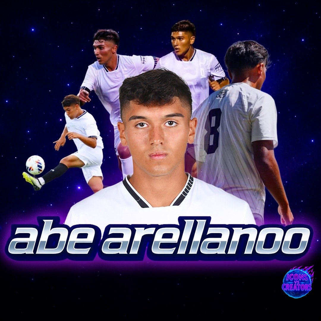 // CREATOR REVEAL //

// ABE ARELLANOO //
@abe.arellanoo 

REPRESENTING THE MIDWEST SOCCER SCENE

🎟️ Tickets: 🔗LINK IN BIO

WITNESS AMERICA'S FIRST ICONS VS CREATORS MATCH

SAN DIEGO, MARCH 07 2026