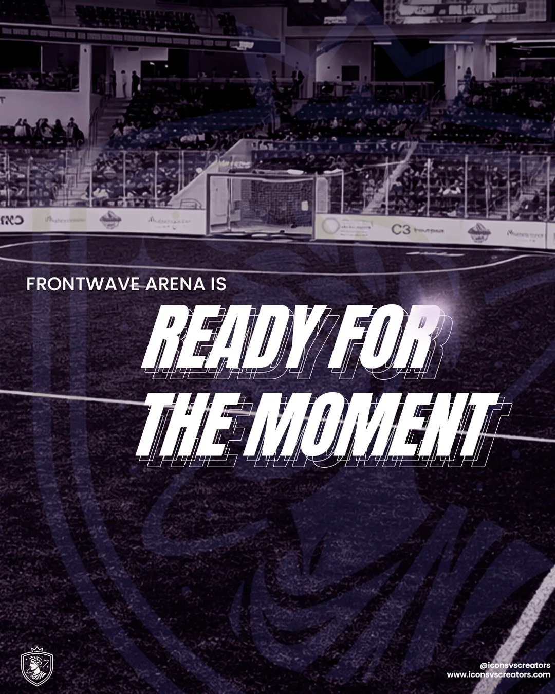 A stage like this changes everything. 

On November 7, @iconsvscreators takes over @frontwavearena or a night built around football culture, community, and the kind of energy that belongs in a premier indoor setting. Big atmosphere, bold matchups, an