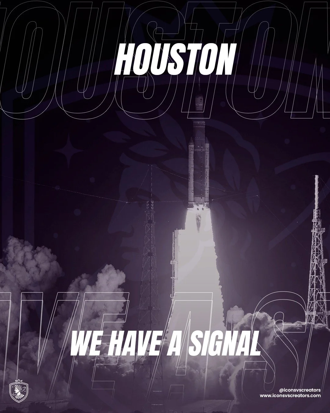 The signal is no loner quiet.

Something connected to Icons vs Creators is preparing for launch, and Houston is officially on the radar.

No full reveal yet. Just know the next move is getting closer.

Stay tuned and drop your guess in the comments.
