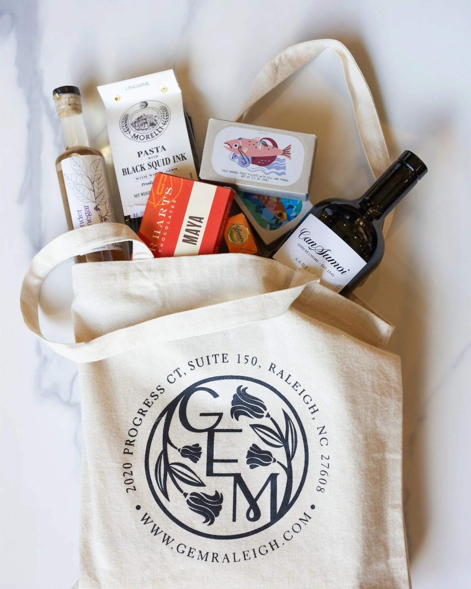 Consider this your GEM starter pack &mdash; a tote full of good taste, shelves of market finds, and dinner service just steps away. ✨