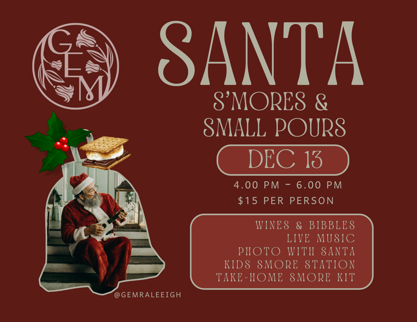 Santa, S'mores & Small Pours