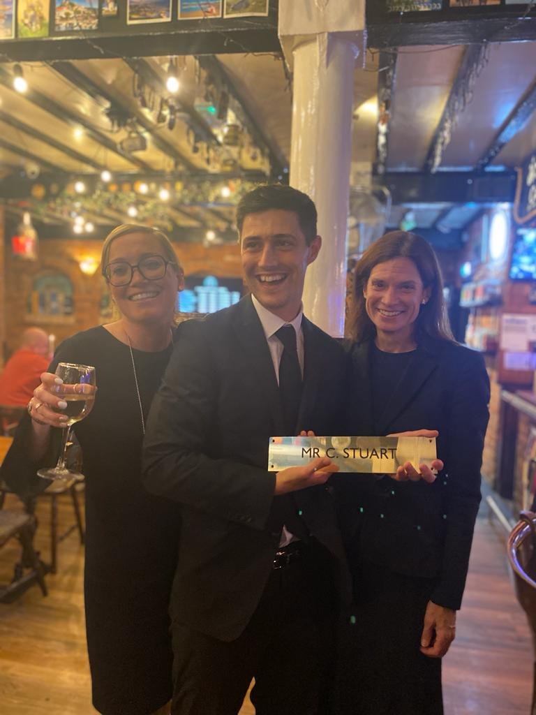 Connor Stuart accepts tenancy.