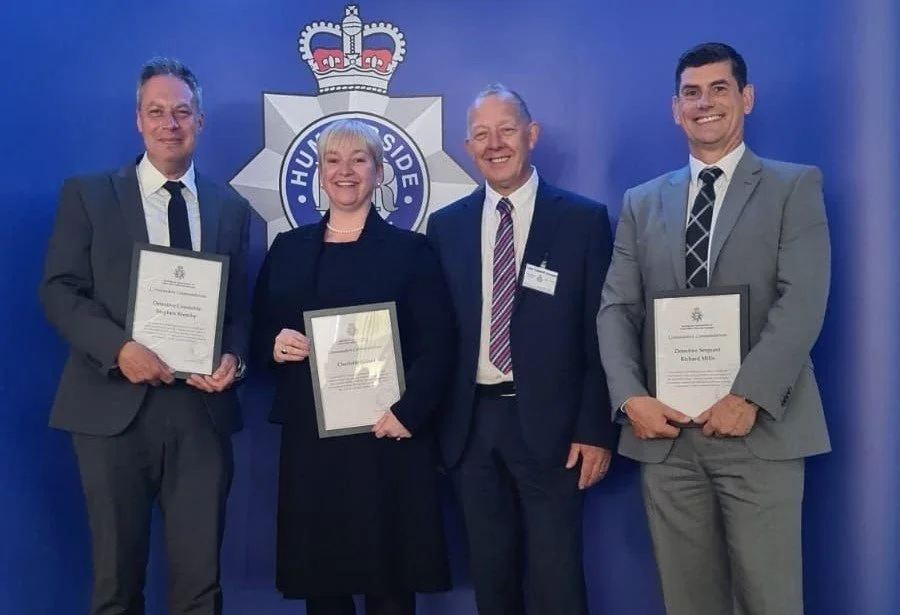 Charlotte Baines receives Commendation from Humberside Police