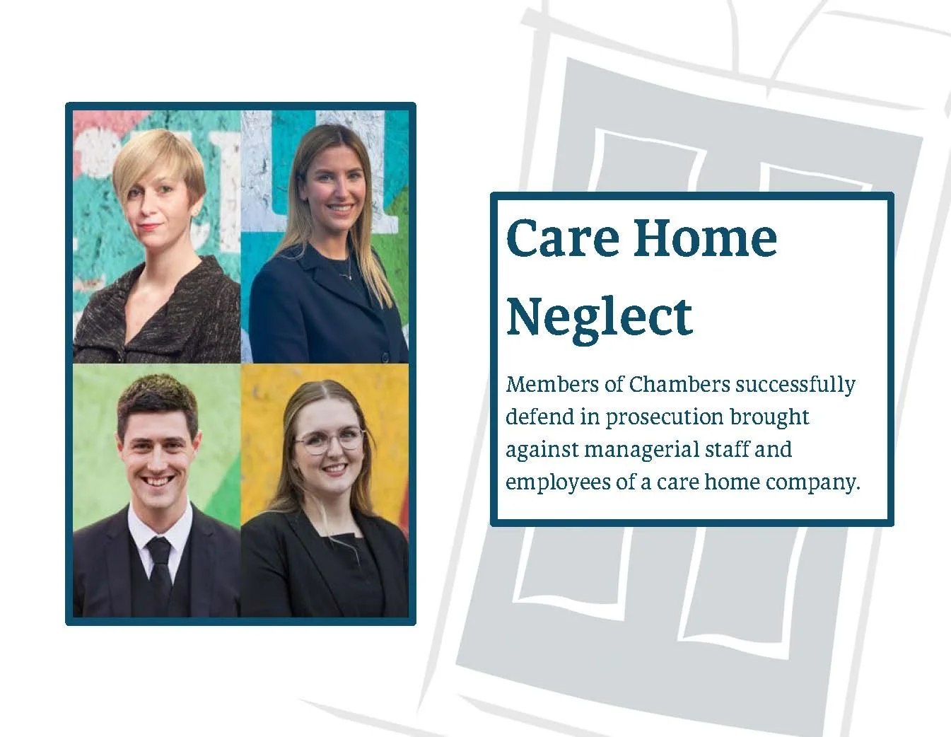 Members of Chambers achieve success in care home neglect case