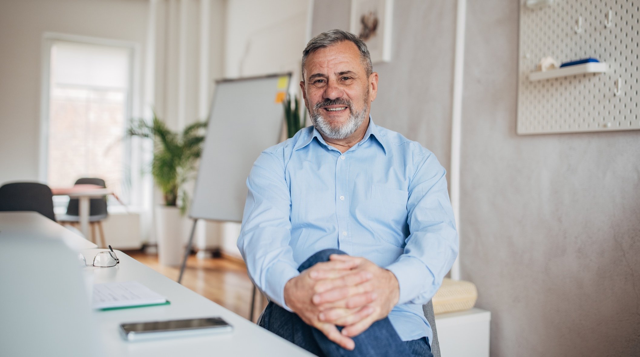 Relaxed independent insurance agency owner