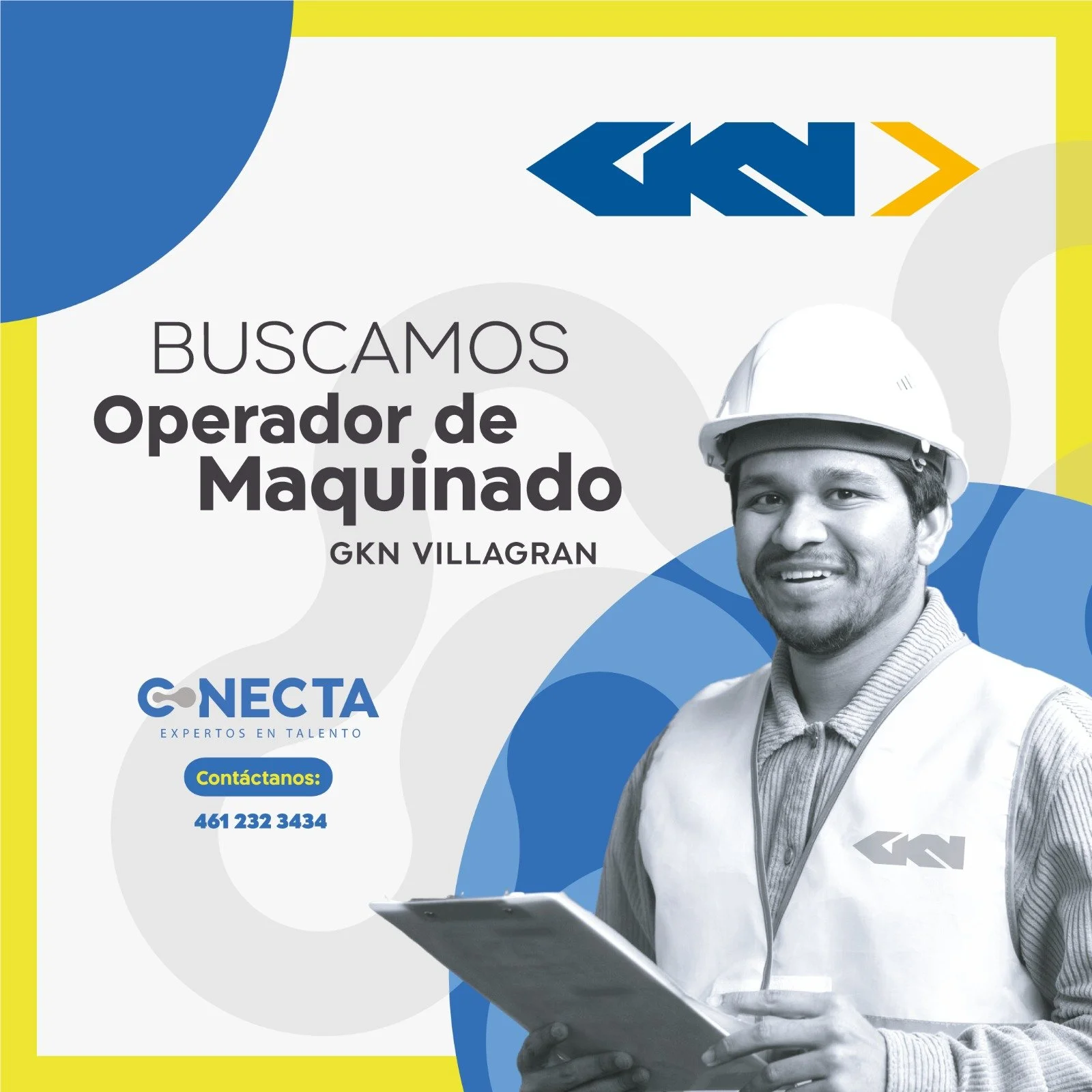 ✨ &iexcl;Gran oportunidad laboral en GKN Villagr&aacute;n! ✨

En Conecta, estamos en b&uacute;squeda de Operadores de Maquinado para integrarse a una empresa de clase mundial.

🔹 Ofrecemos:

Sueldo diario de $333.09

Fondo de ahorro 13%

Prima vacac