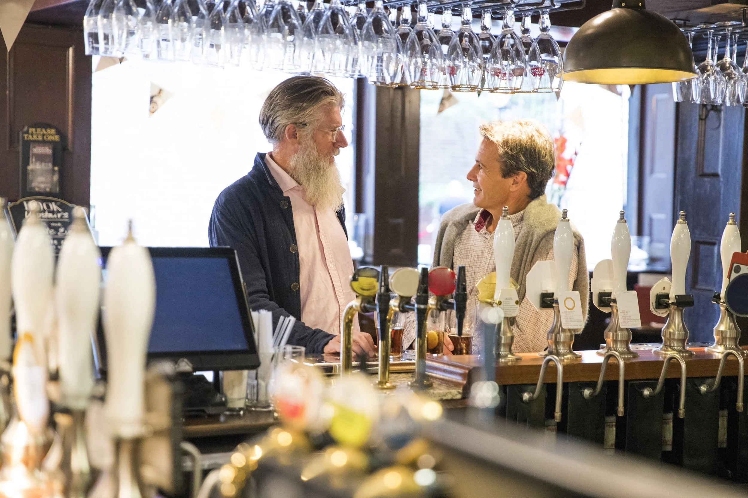 Two men at the pub
