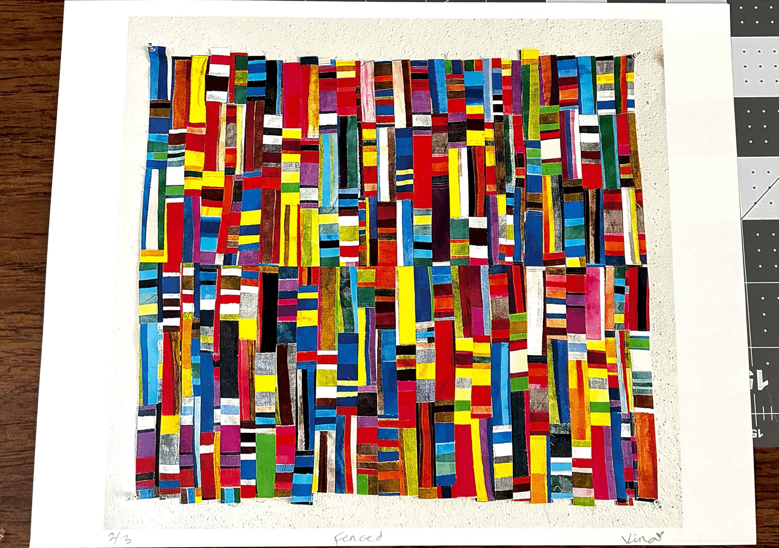 Art print — Fenced triptych