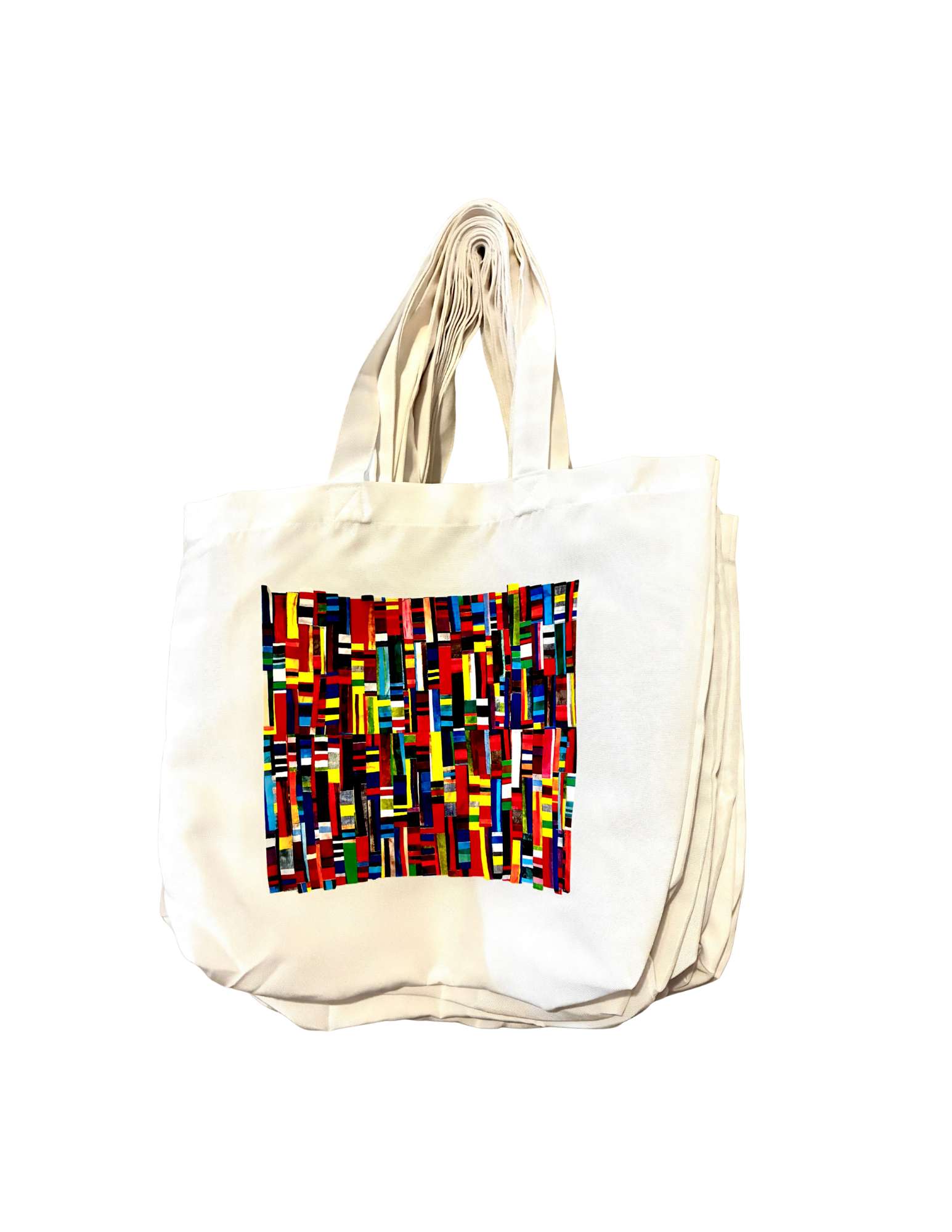 Tote bag — Fenced, Panel II (Color burst)