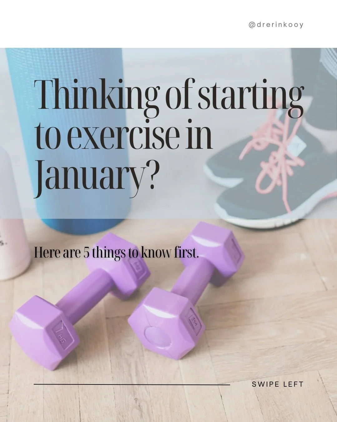 Thinking about starting to exercise in January?

First of all &mdash; I&rsquo;m genuinely so happy you&rsquo;re considering moving more. Movement truly is medicine, and that thought alone already matters!

At this time of the year, there are often so