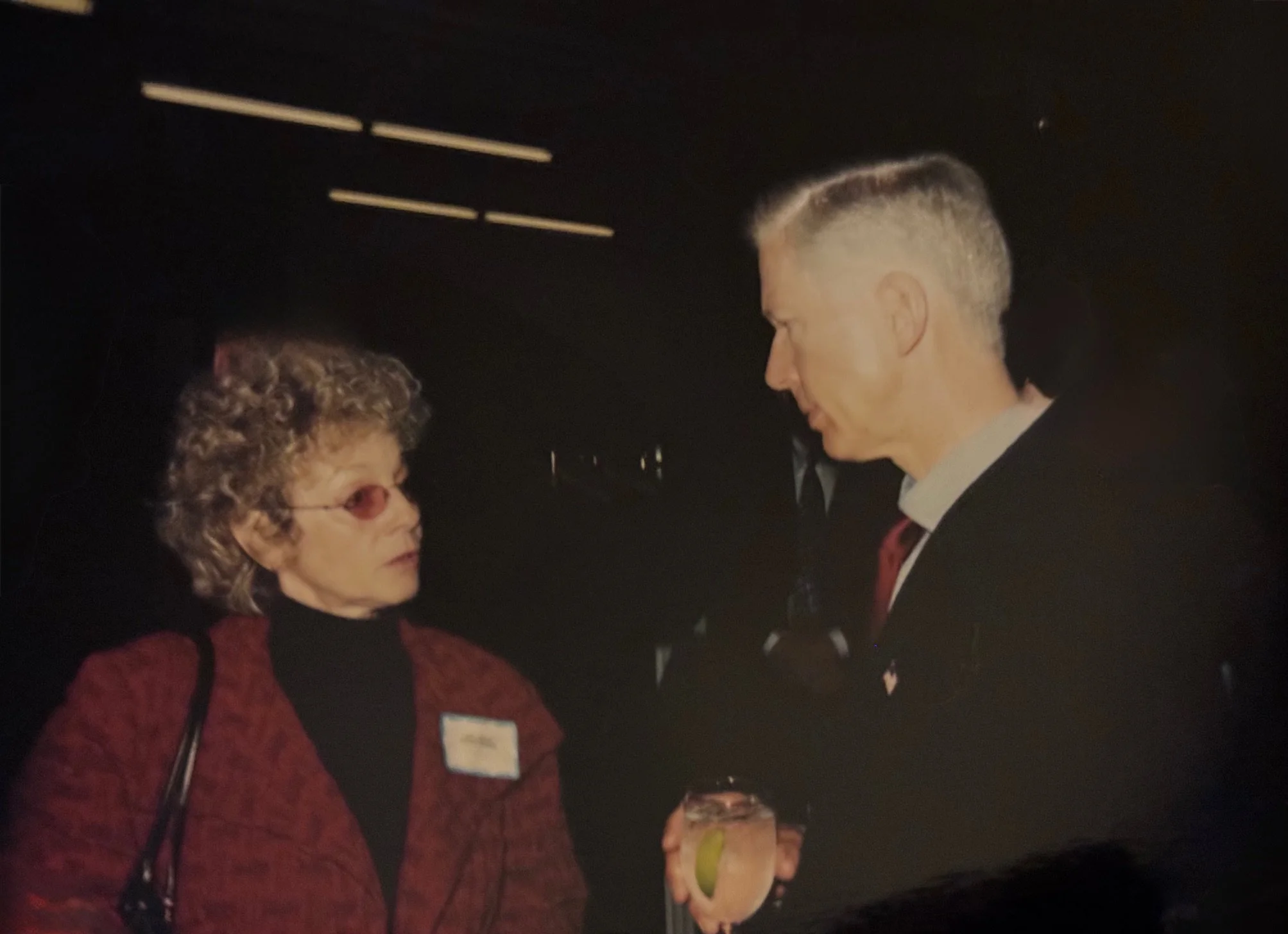 Carole Migden Speaking with Governor Gray Davis