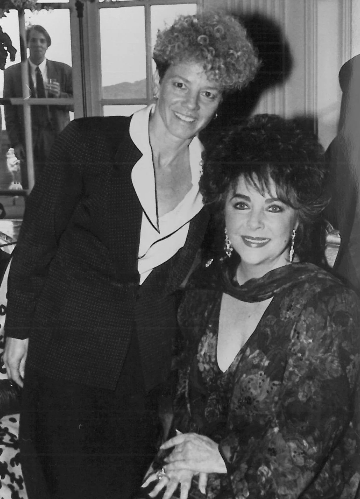 Carole Migden and Actress Elizabeth Taylor