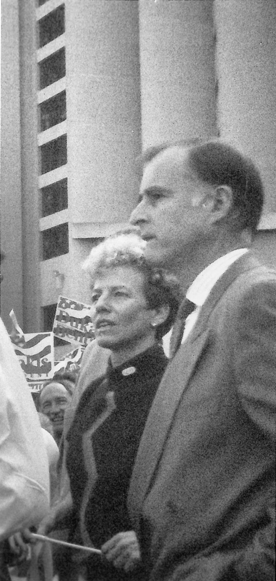 Carole Migden and Mayor Jerry Brown