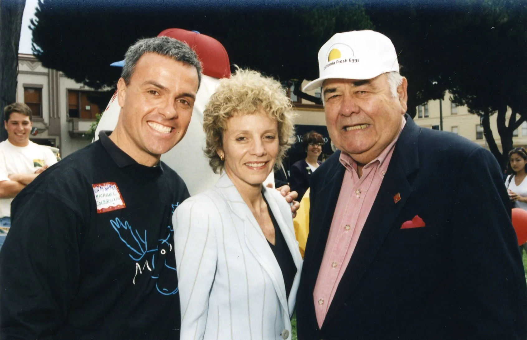 Michael Colbruno, Carole Migden, and Comedian Jonathan Winters