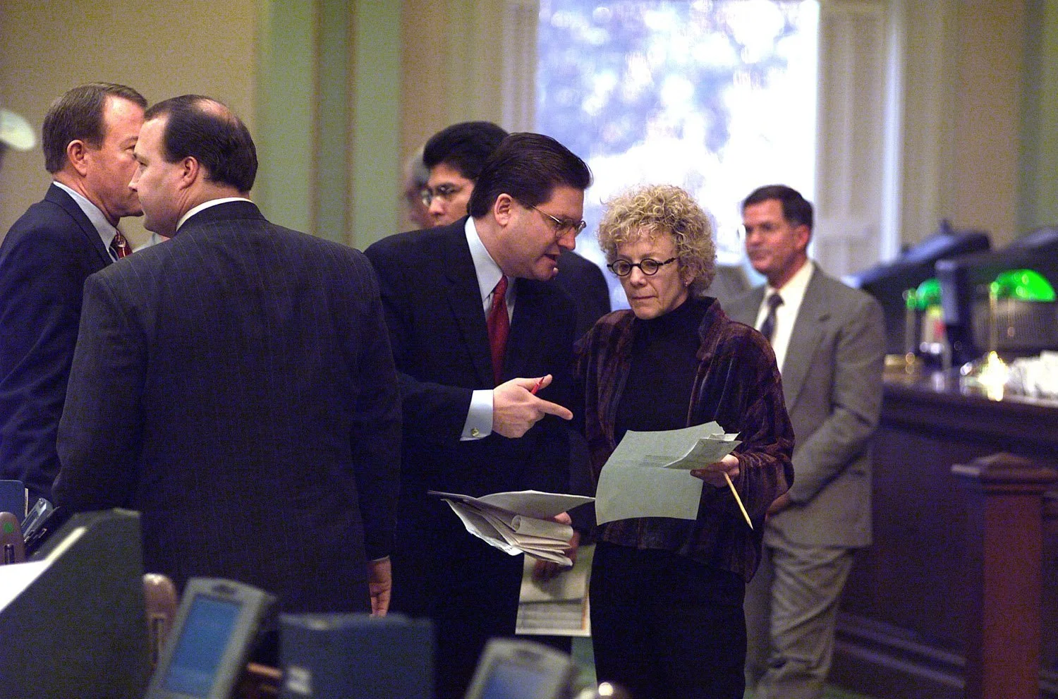 Speaker Hertzberg and Appropriation Chair Carole Migden