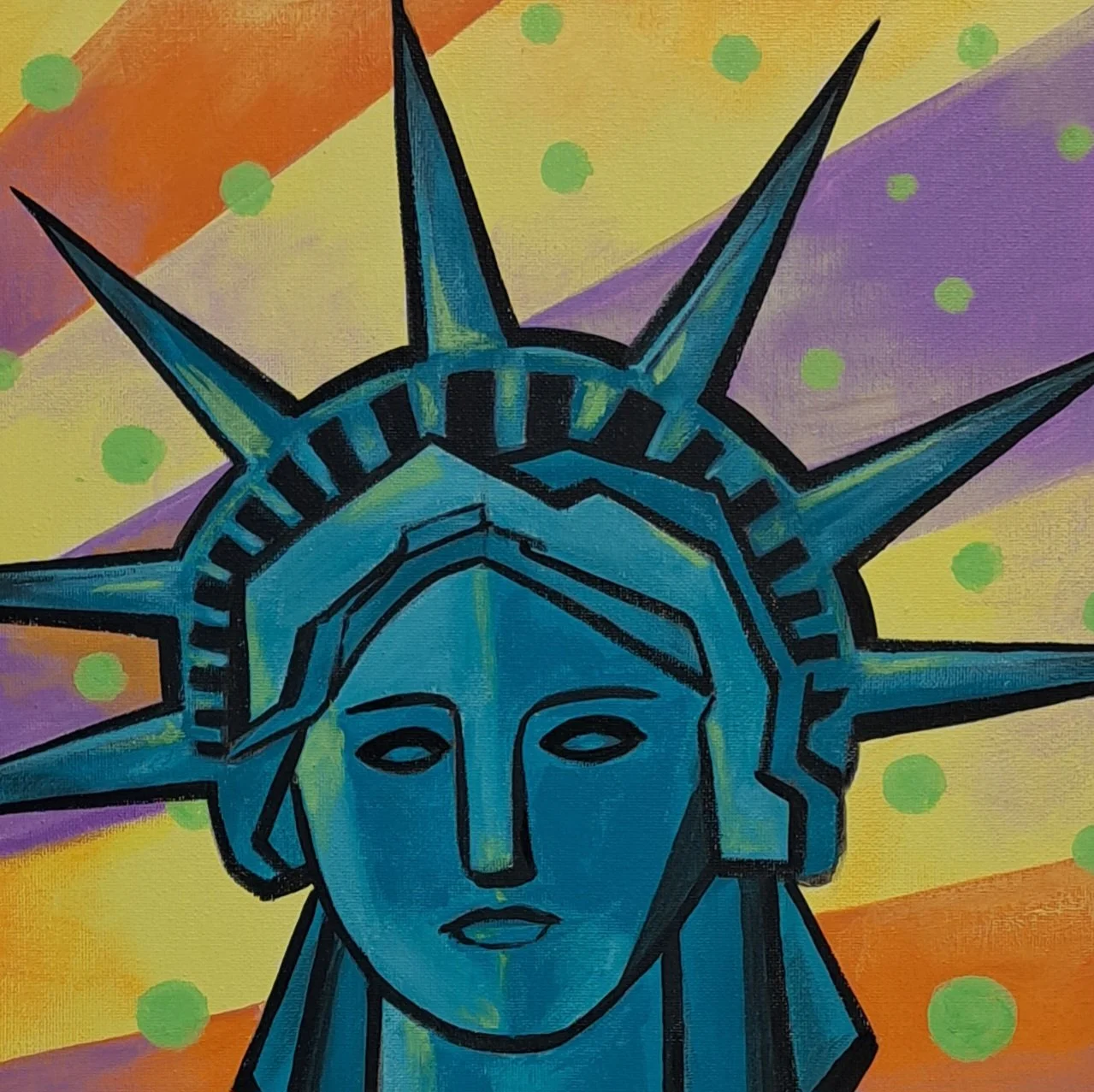 The Statue of Liberty(2024)
Acrylic on Canvas
12X12in
SOLD