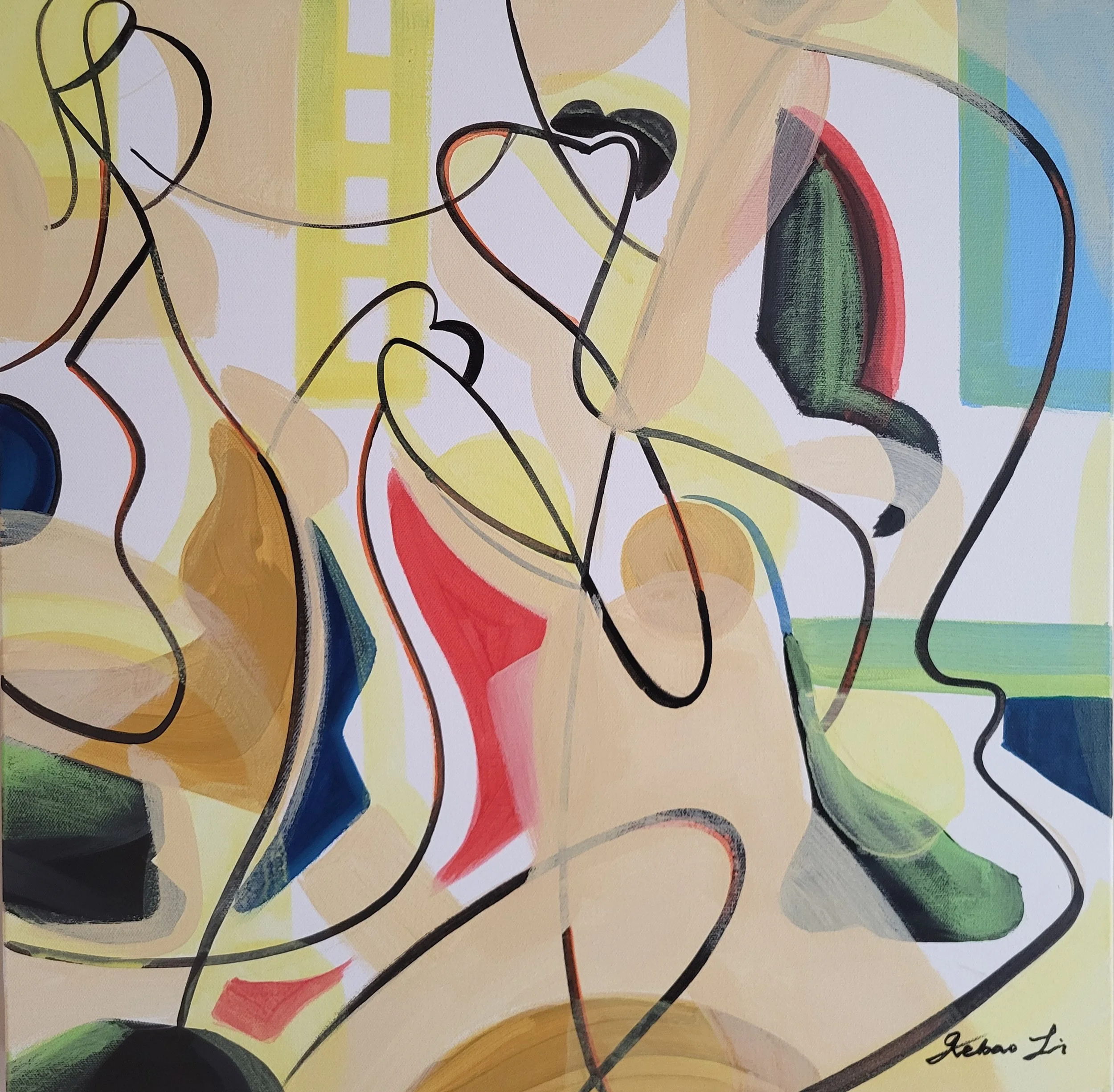 The Friends(2025)
Acrylic on Canvas
20X20in