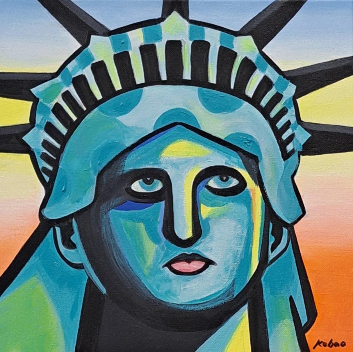 The Statue of Liberty(2024)
Acrylic on Canvas
12X12in
