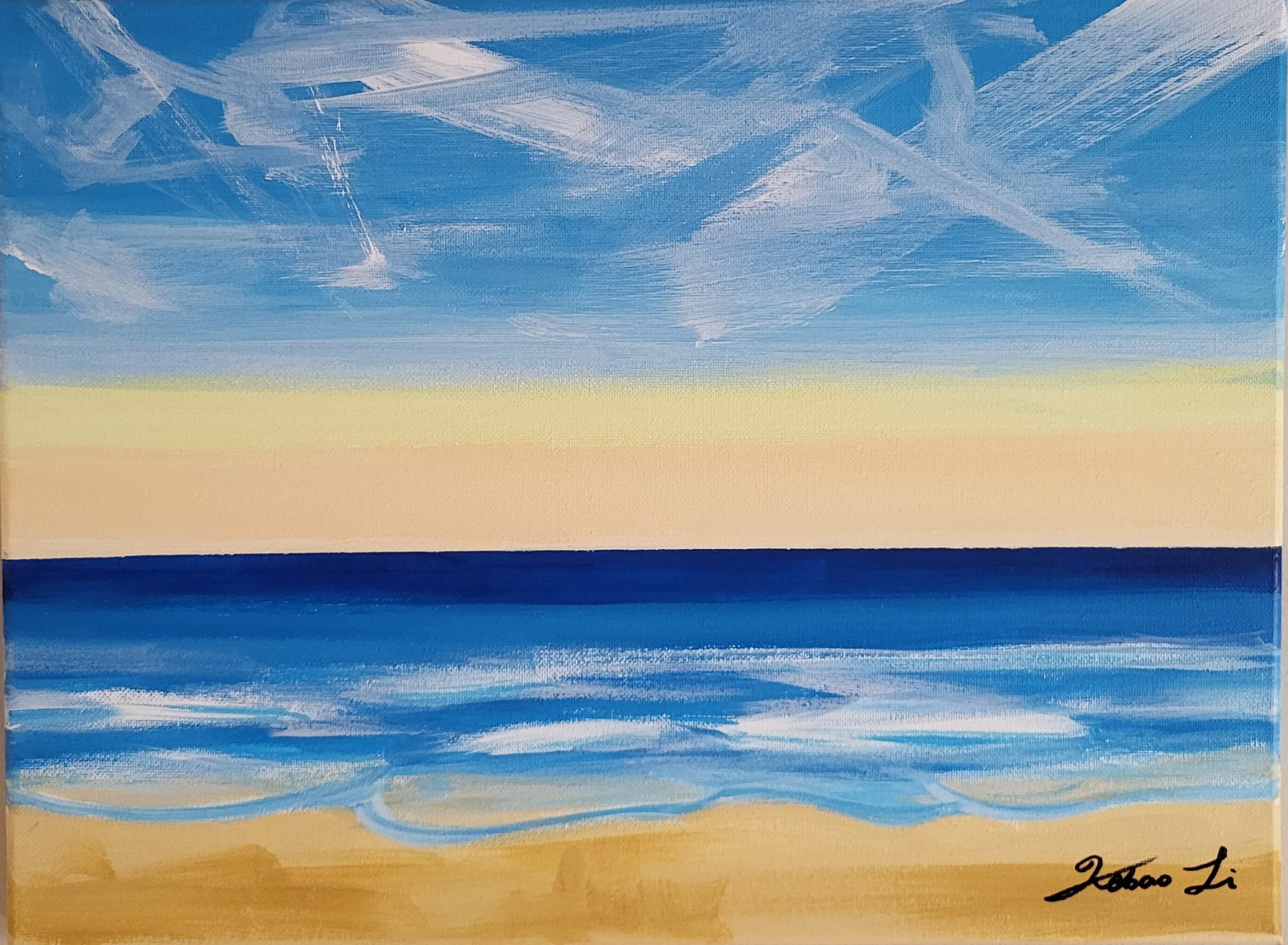 The Ocean Waves (2025)
Acrylic on Canvas
12x16in